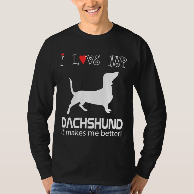 Min Dachshund T Shirt (Framsida)