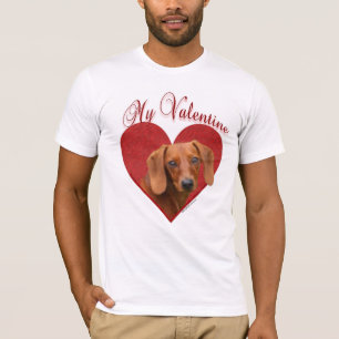 Min Dachshund Valentine T-shirt