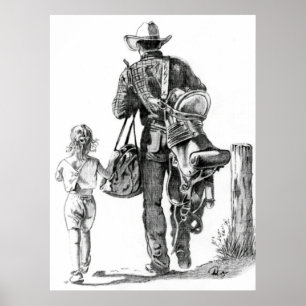 Min Dad´s en Cowboy Poster