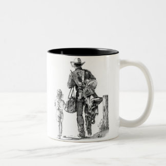Min Dad´s en Cowboy Två-Tonad Mugg