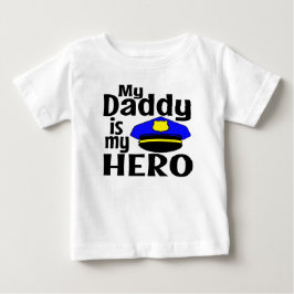 MIN DADDY ÄR MIN HERO POLICE HAT T SHIRT