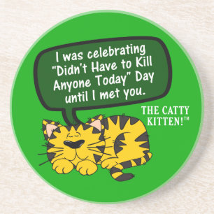 Min dag gick utmärkt, tills jag sågar dig underlägg sandsten