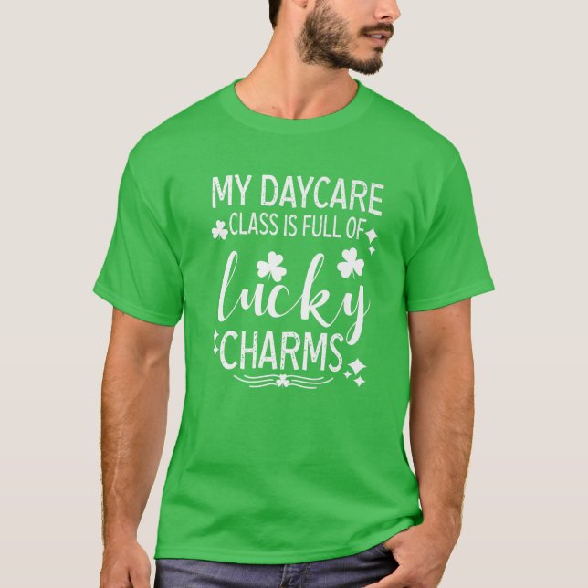 Min dagis är Fullt av Lucky Charms St patricks day T Shirt (Framsida)