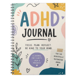 Min dagliga ADHD-journal för fokus Anteckningsbok
