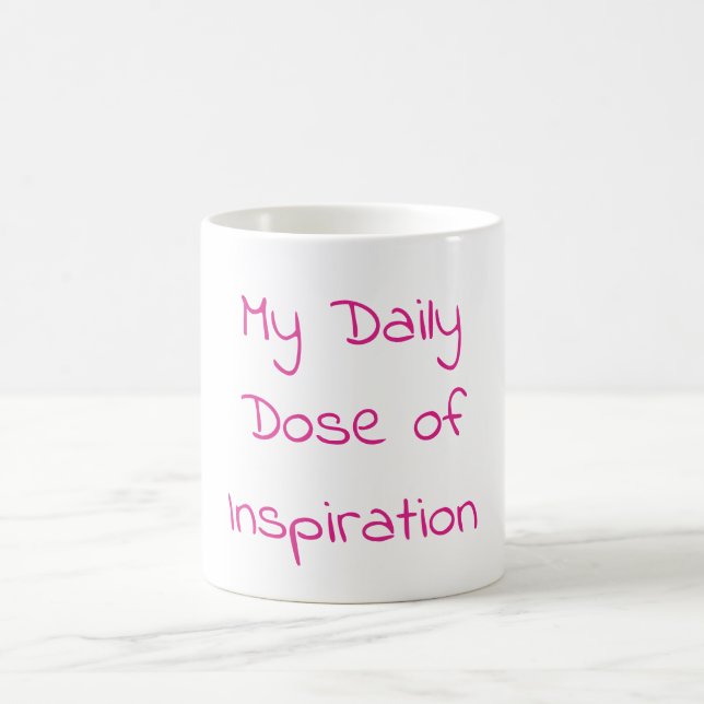Min dagliga dos inspiration kaffemugg (Center)