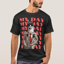 Min dagsllama i Gucci Inspo Red Black Beige Design T Shirt