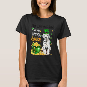 Min Dalmatian är min Lucky Charm Cute Hund Patrick T Shirt