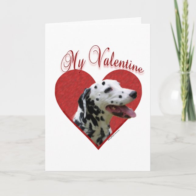 Min Dalmatian Valentine Helgkort (Framsida)