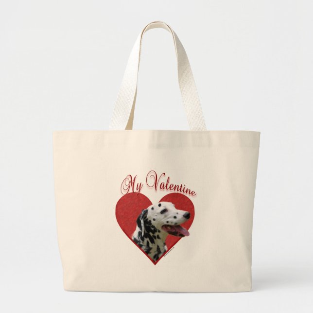 Min Dalmatian Valentine Jumbo Tygkasse (Framsidan)