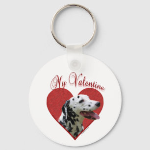 Min Dalmatian Valentine Nyckelring
