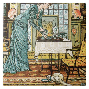 Min dam kammare, frontispiece till 'husfriaren kakelplatta