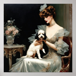 Min Dam och hennes valp Poster
