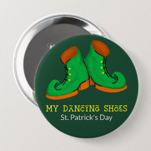 Min dansskor St. Patrick's Day-knapp Knapp