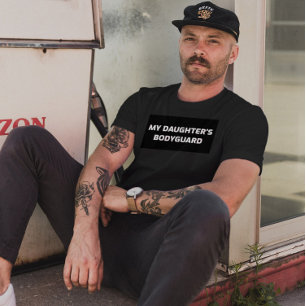 MIN DAUGHTERS BODYGUARD PAPPA T-SHIRTS T-SHIRT