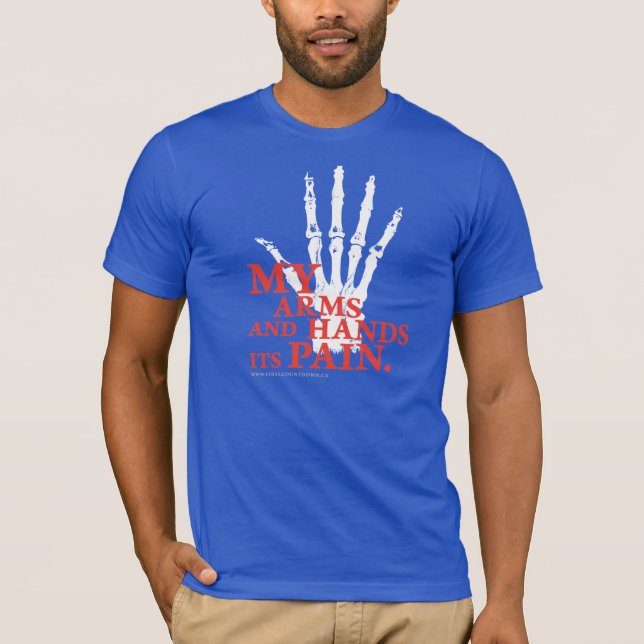 Min dess ärmar och händer smärtar t-shirt (Framsida)