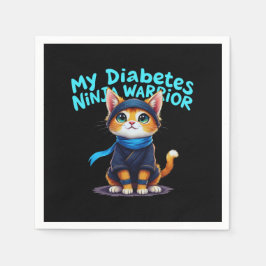 Min Diabetes Ninja Warrior Stong Pappersservett