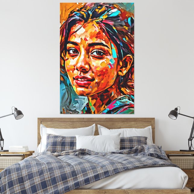 Min digitala konstpensel canvastryck (Insitu (sovrum))