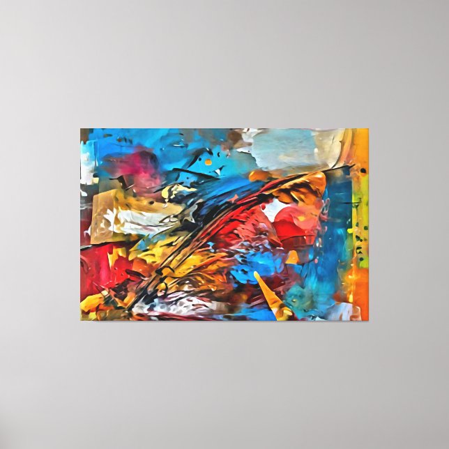 Min digitala konstpensel canvastryck (Framsida)