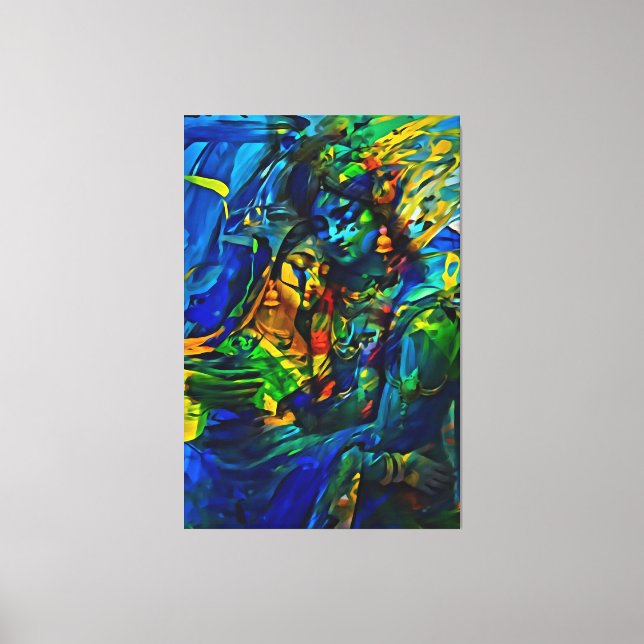 Min digitala konstpensel canvastryck (Framsida)