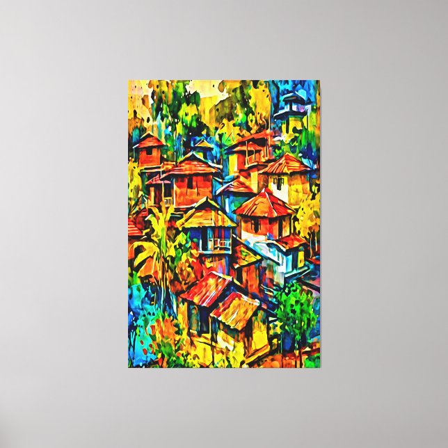 Min digitala konstpensel canvastryck (Framsida)