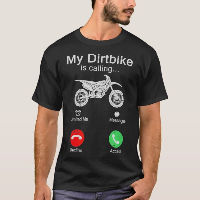 Min DirtCycle ringer från Braaap Motocross T Shirt (Framsida)