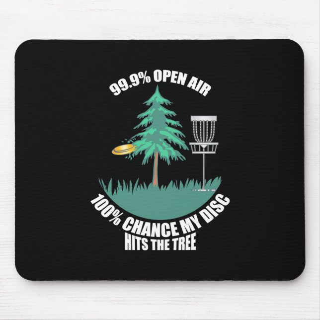 Min disk Golf träffar Träd Musmatta (Framsidan)