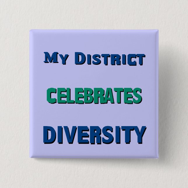 Min distriktshälsofirates Diversity Button Knapp (Framsida)