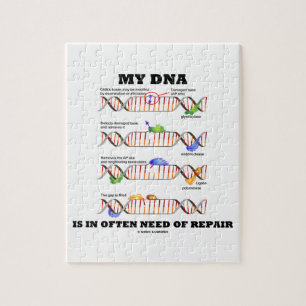 Min DNA är i behov av reparerar ofta (DNA-humorn) Pussel