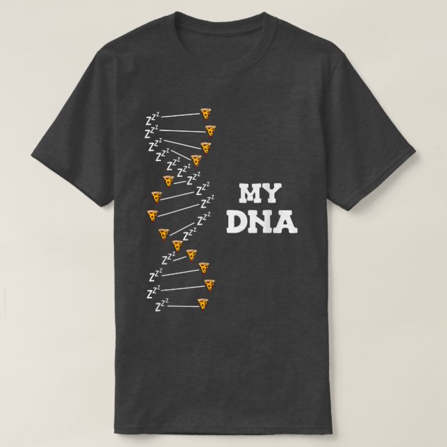 Min DNA är Pizza och 10472414 T Shirt (Design framsida)