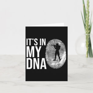 Min Dna Biathlon Fingeravtryck Skidåkning Slogan S Kort