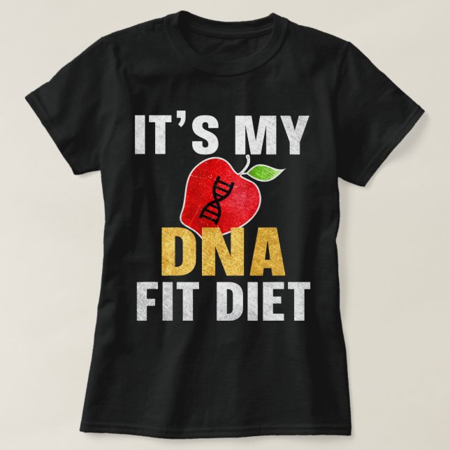 Min DNA-passande diet T Shirt (Design framsida)