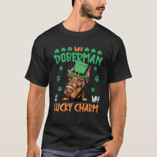 Min Doberman är min Lucky Charm Irish St Patricks T Shirt