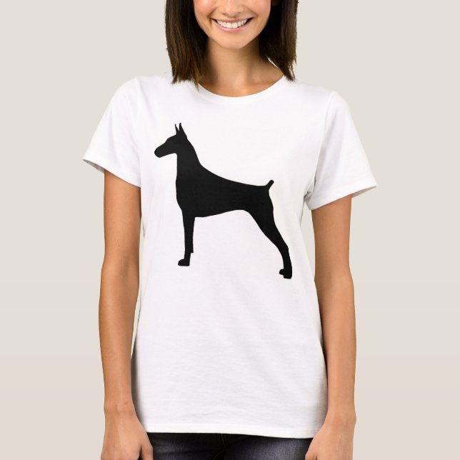 Min Doberman har ryggen T-shirt (Framsida)