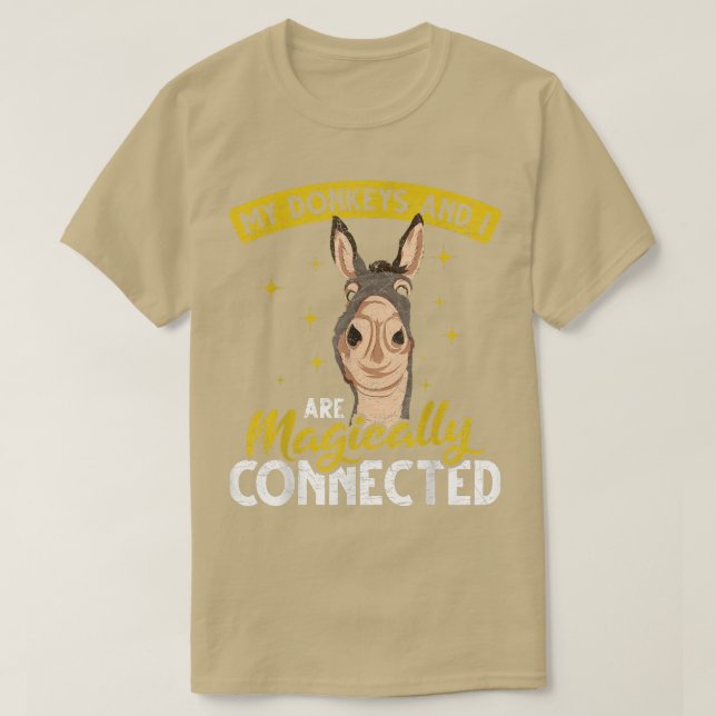 Min Donkey och jag är Magic Connected Farmer Do T Shirt (Design framsida)