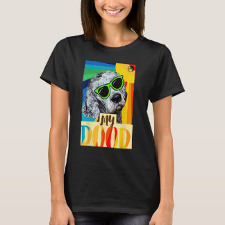 Min Dood Goldendoodle T Shirt Vintage Retro Stil F