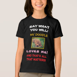 Min Doodle Älskar Mig Barn T Shirt