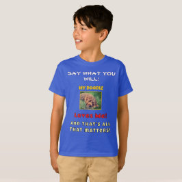 Min Doodle Älskar Mig Pojke T Shirt
