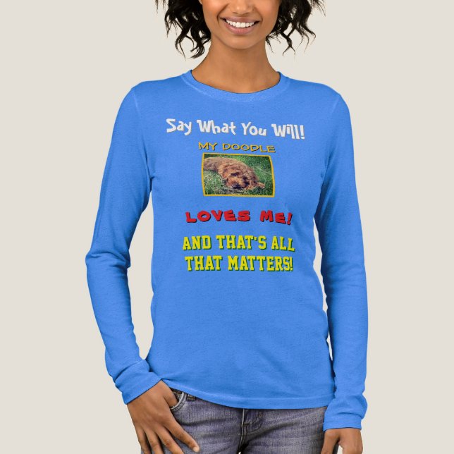 Min Doodle älskar mig T Shirt (Framsida)