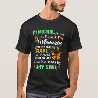 Min dotter är alltid vid min sida Lämnat mig vacke T Shirt
