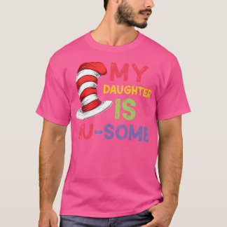 Min dotter är Au-some Autistic Doktor Lacher Cat T Shirt