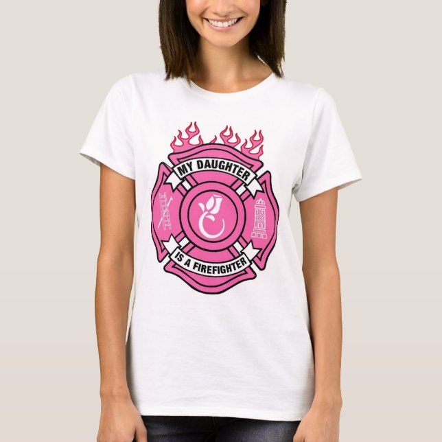 Min dotter är brandman tee shirt (Framsida)