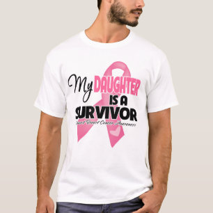 Min dotter är en överlevande - bröstcancer t shirt