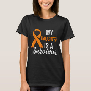 Min dotter är en överlevare Ms-medvetenhet Orange T Shirt