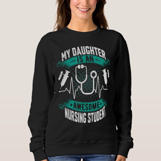 Min dotter är en Student Nurse i Fantastisk i T Shirt (Framsida)