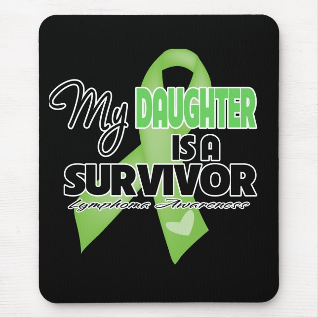 Min dotter är en Survivor - Lymphoma Musmatta (Framsidan)