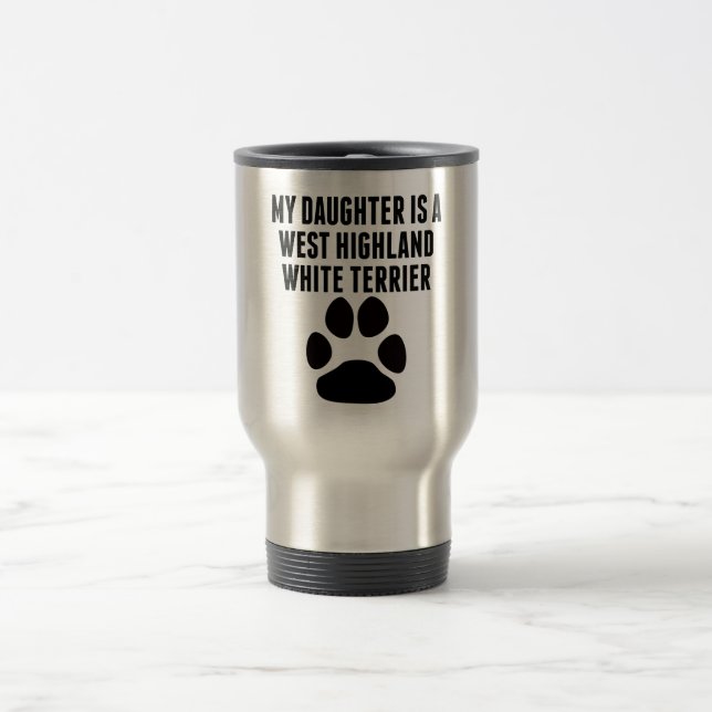 Min dotter är en västra höglands- vitTerrier Resemugg (Center)