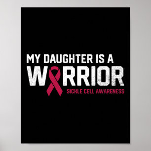 Min dotter är en Warrior Sickle Cell Anemia Awaren Poster