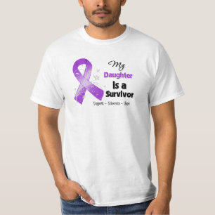 Min dotter är ett överlevandelilaband tee shirt
