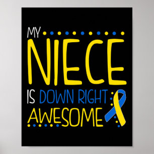 Min dotter är nere Höger Fantastisk nere Syndrome Poster