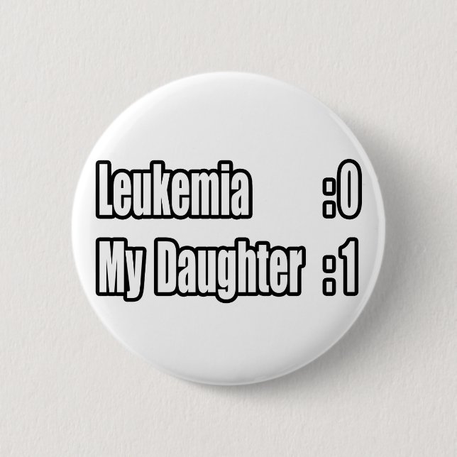 Min dotter Beat Leukemi (resultattavla) Knapp (Framsida)